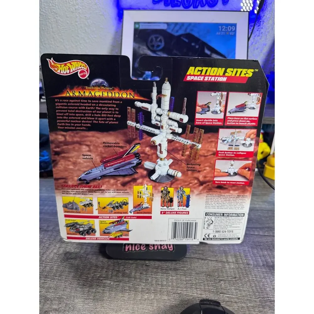 Hot wheels 1997 Armageddon action sites space station